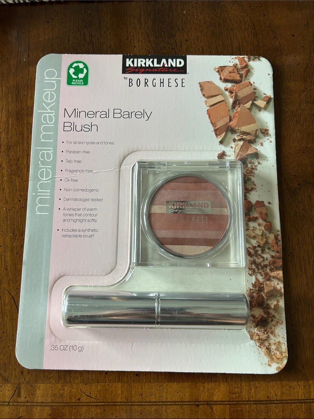 Kirkland Signature Mineral Barely Blush – Striped Pink & Peach Tones